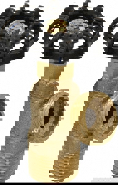 3/4 Inch Pipe, Brass, MNPT x GHT End Connection, Boiler Drain Valve